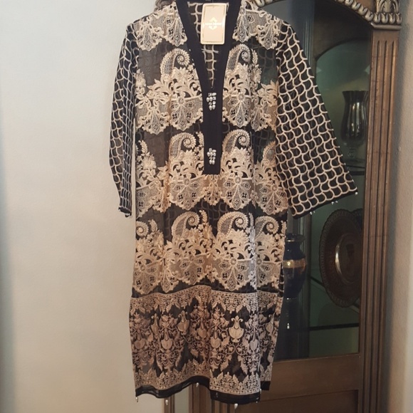 Salwar Kameez Tops - Top pakistani indian kurta Agha Noor, new